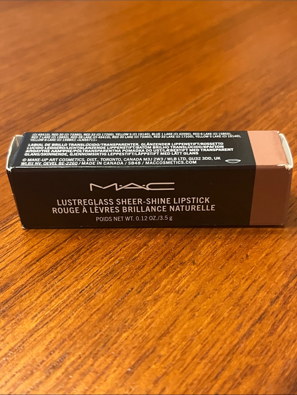 MAC Cosmetics Lustreglass Sheer-Shine Lipstick - ALONE TIME